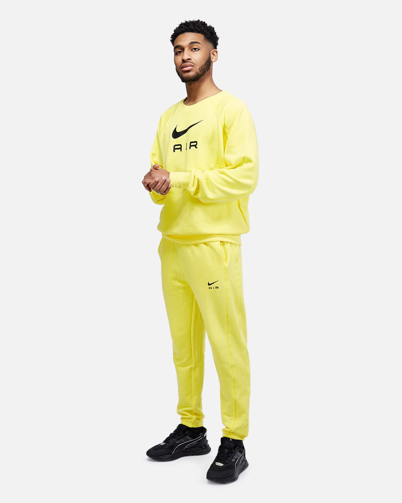 Pantalon Nike Air Survetement Nike Jaune Homme Pantalon En Tissu