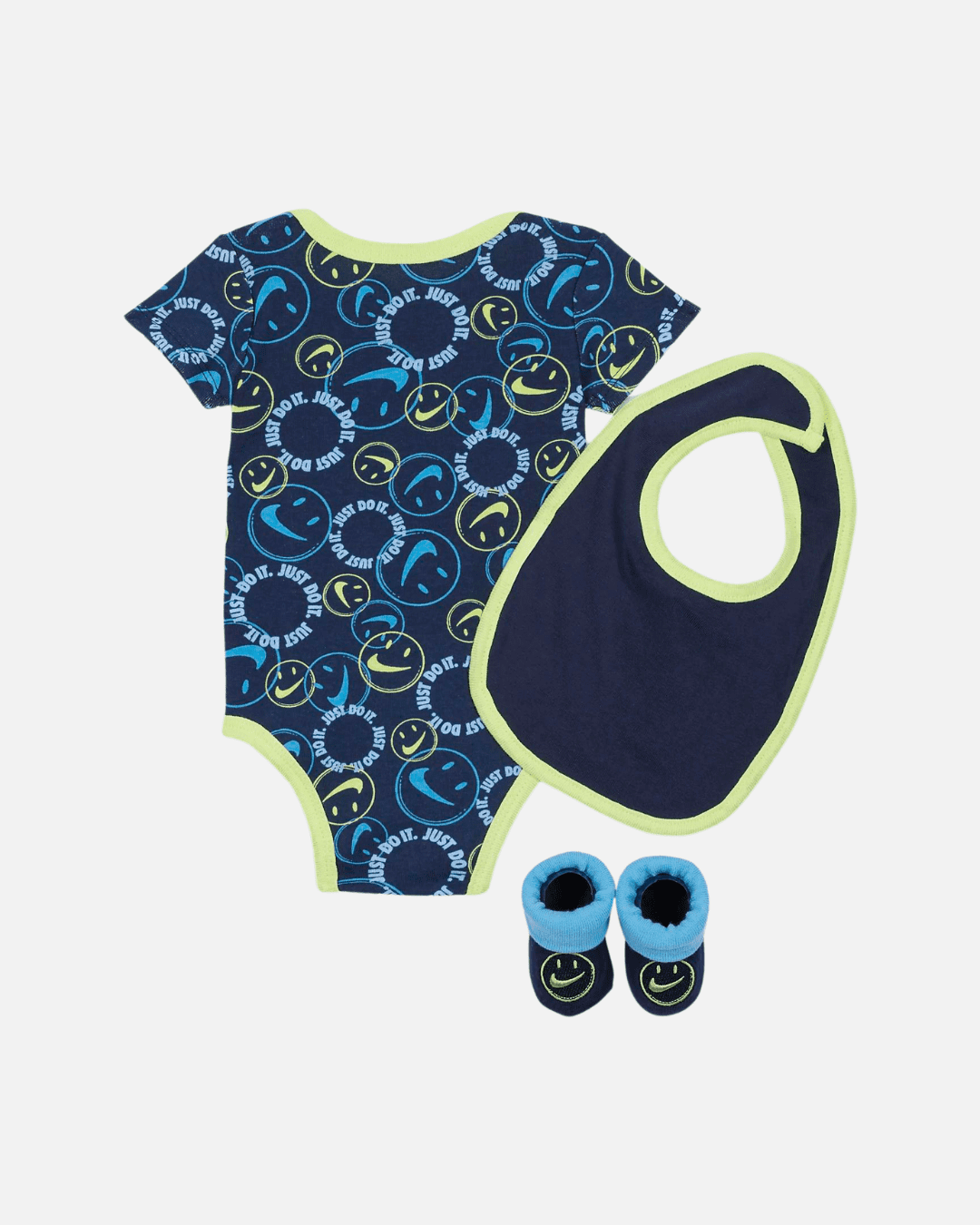 Nike Baby Bodysuit Set - Blue/Green 