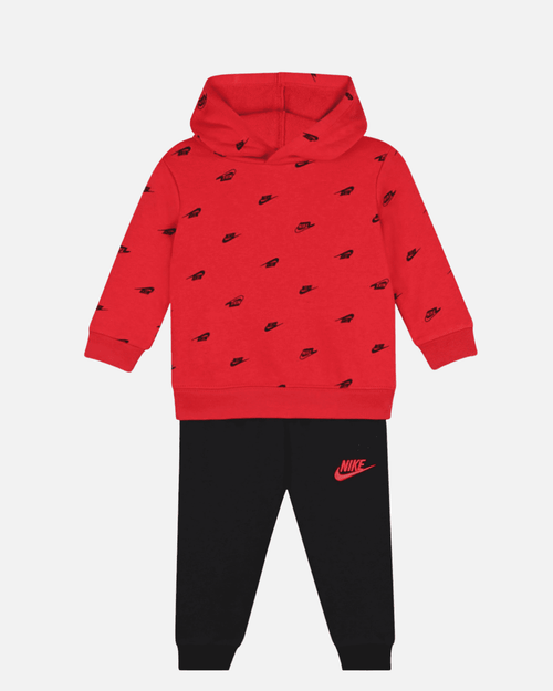 Ensemble Nike Club SSNL AOP Bébé - Noir/Rouge - Footkorner
