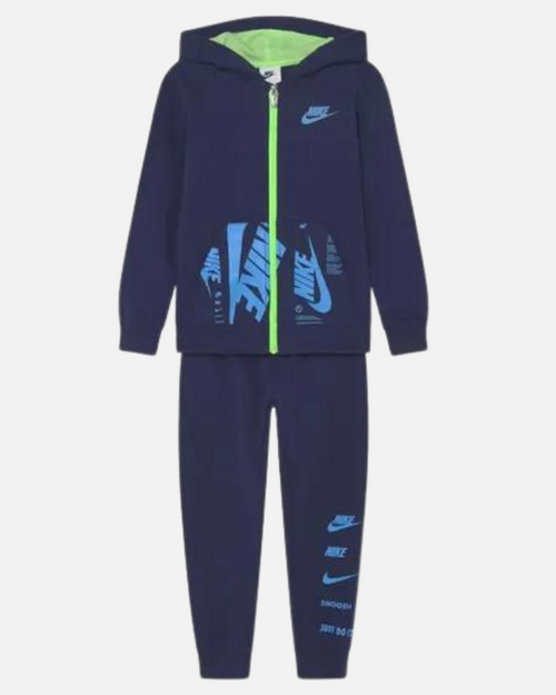 Ensemble Nike Fleece Po et Jogger Enfant - Bleu - Footkorner