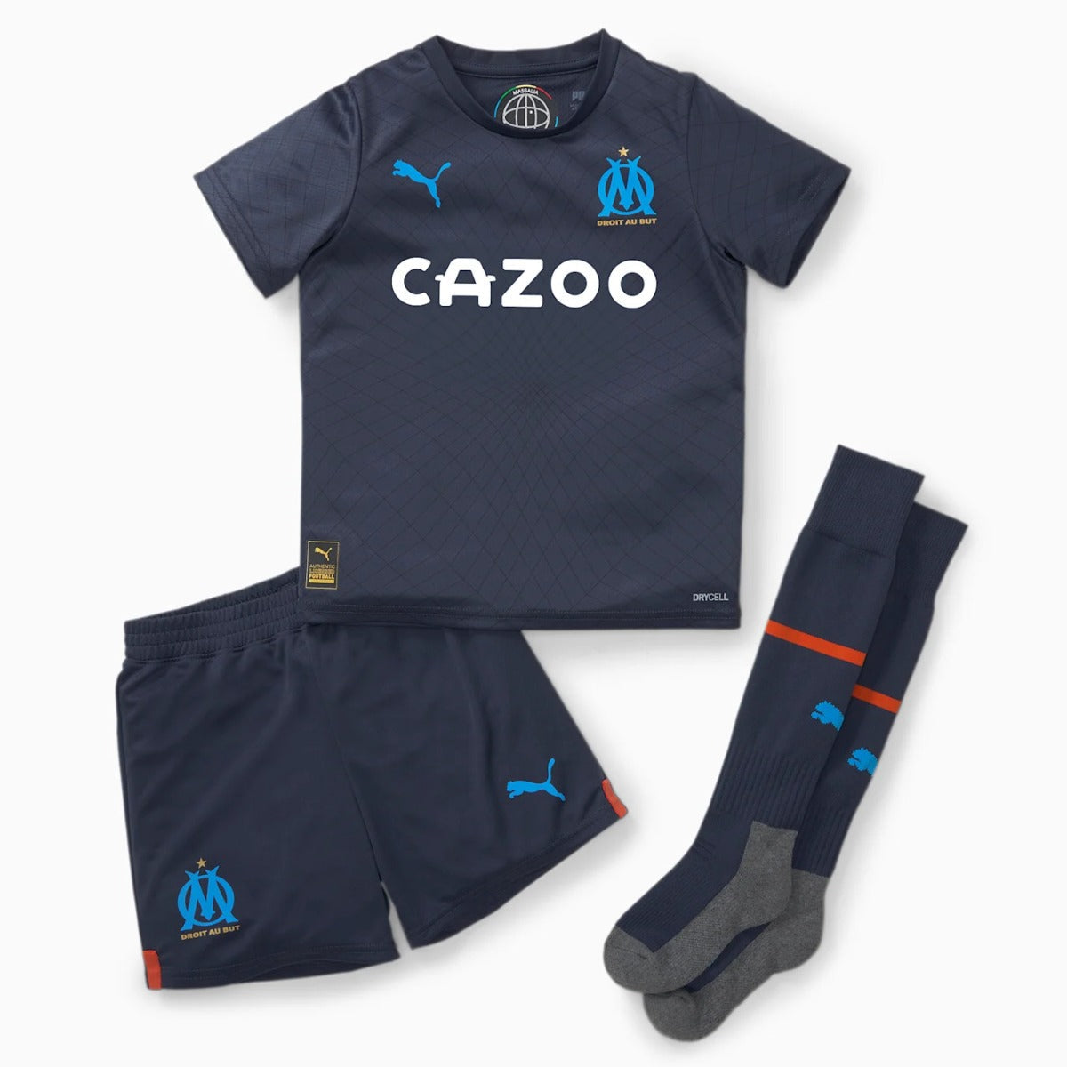 FootkornerOM Youth Kit 2022/2023 - White/Blue/Orange