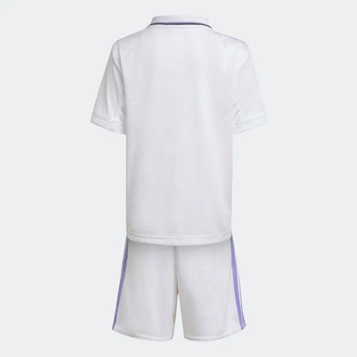 Real Madrid Heimtrikot für Kinder 2022/2023 – Weiß/Lila - Footkorner