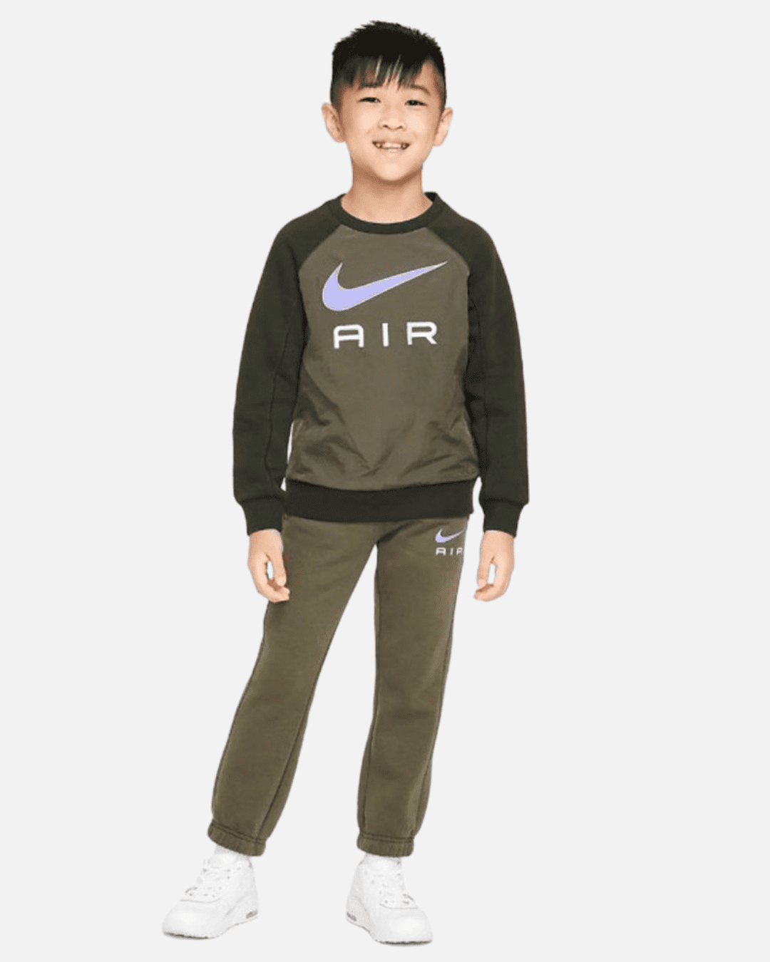 Ensemble Sportswear Nike Air Crew Enfant - Kaki