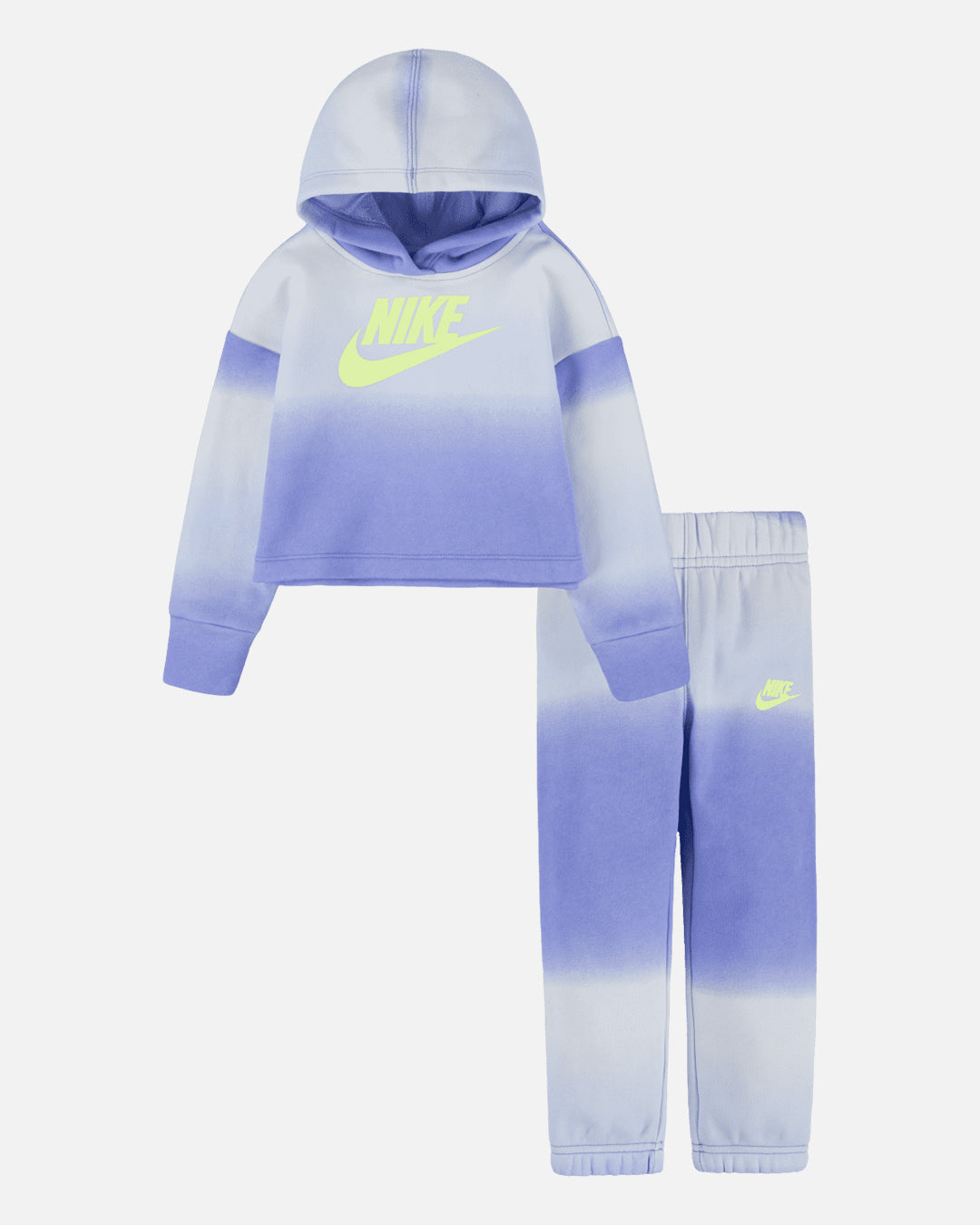 Baby Nike Printed Club Fleece Tracksuit Set - Blue/White