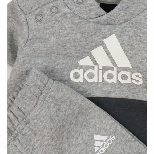 Adidas Baby-Trainingsanzug-Set – Grau/Weiß/Schwarz - Footkorner
