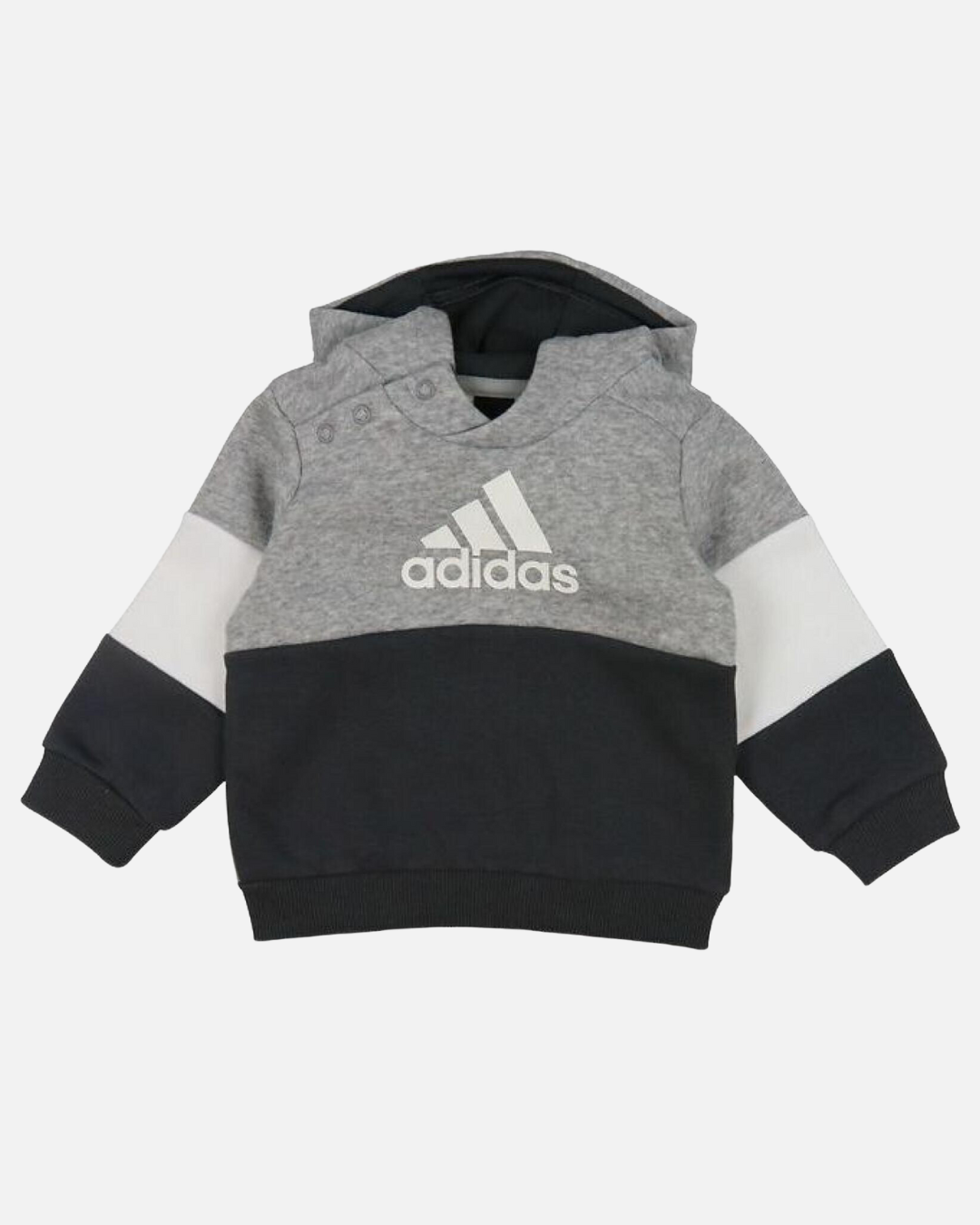 Adidas Baby Tracksuit Set - Grey/White/Black