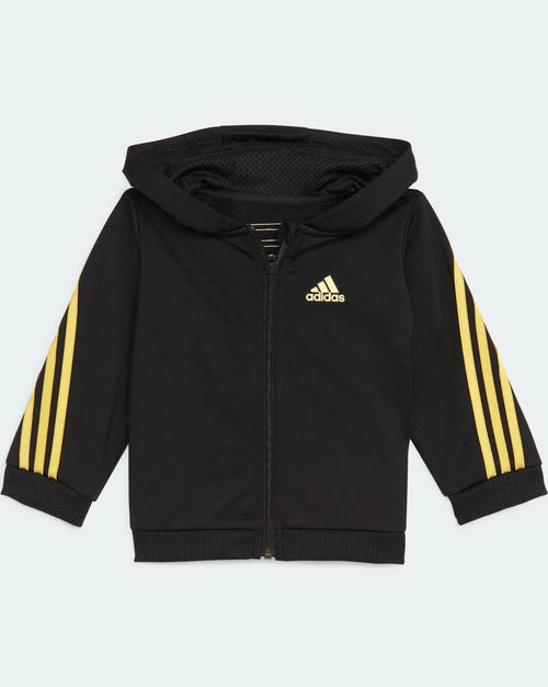 Adidas Baby Shiny Tracksuit Set - Black/Gold - Footkorner
