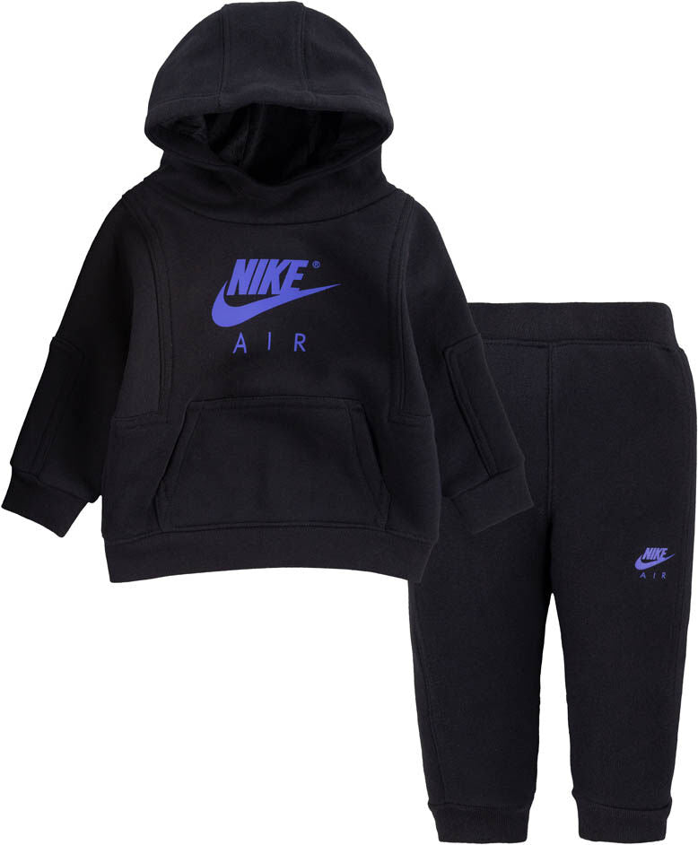 Nike Air Baby-Trainingsanzug-Set – Schwarz/Lila