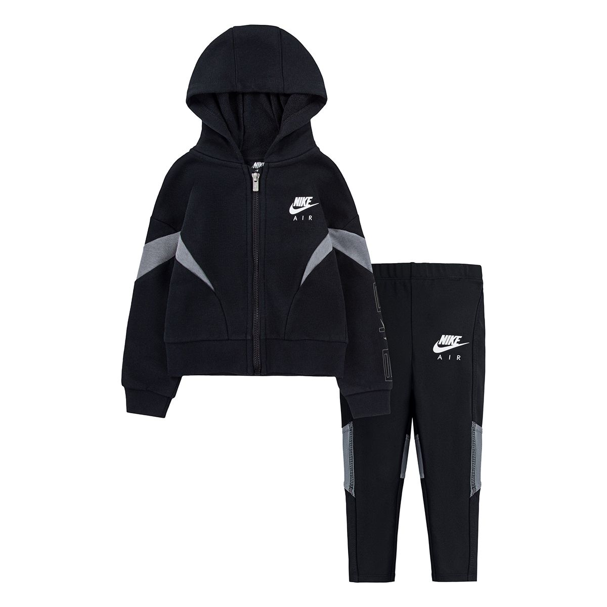 FootkornerNike Air Baby-Trainingsanzug-Set – Schwarz/Weiß