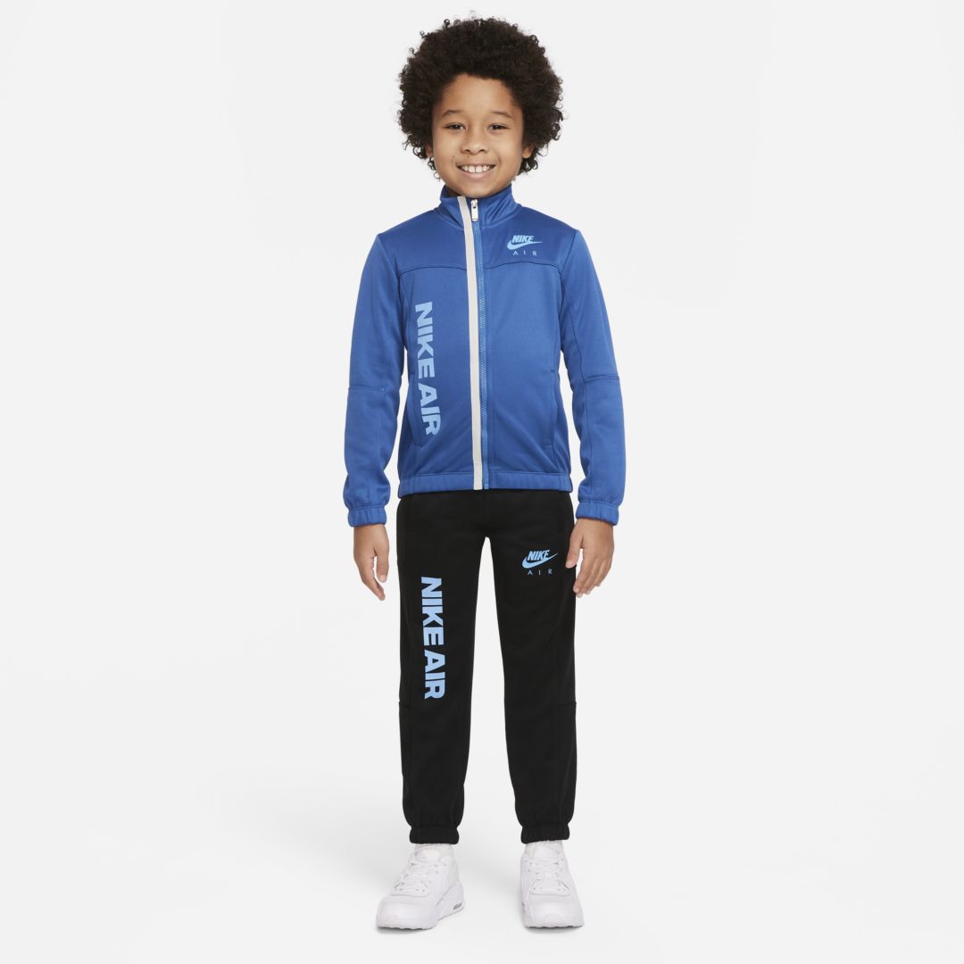 Nike Air Kinder-Trainingsanzug-Set – Blau/Weiß/Schwarz