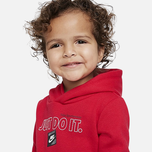 Baby Nike Just do It Trainingsanzug-Set – Rot/Schwarz - Footkorner