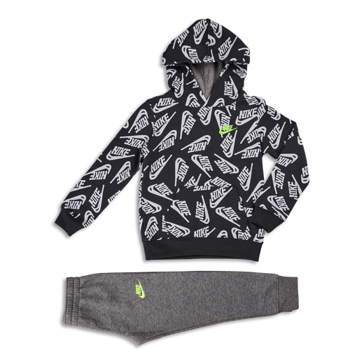 FootkornerNike Sportswear Trainingsanzug für Kinder – Grau/Schwarz