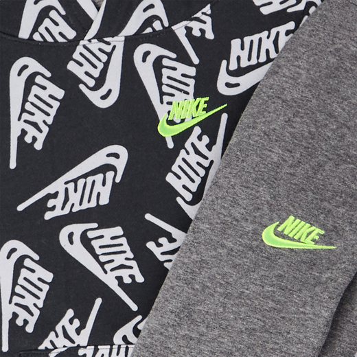 FootkornerNike Sportswear Trainingsanzug für Kinder – Grau/Schwarz