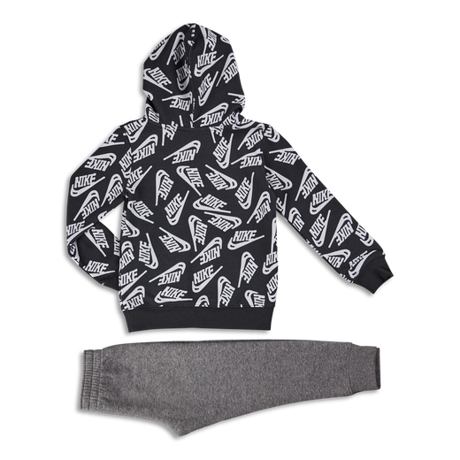 FootkornerNike Sportswear Trainingsanzug für Kinder – Grau/Schwarz