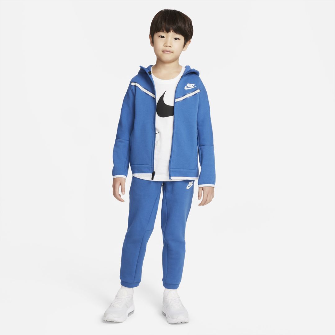 Nike Tech Fleece Tracksuit Kids - Blue/White