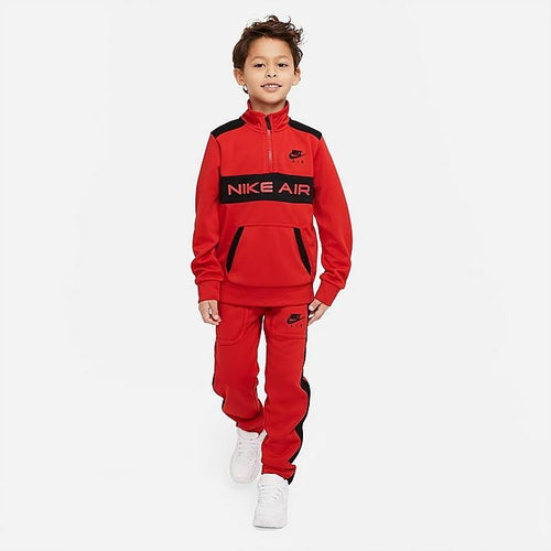 Nike Sportswear Kinder-Sweatshirt/Hosen-Set – Rot/Schwarz - Footkorner