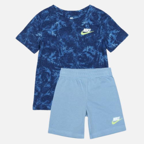 Conjunto camiseta/pantalón corto Nike bebé - Azul - Footkorner