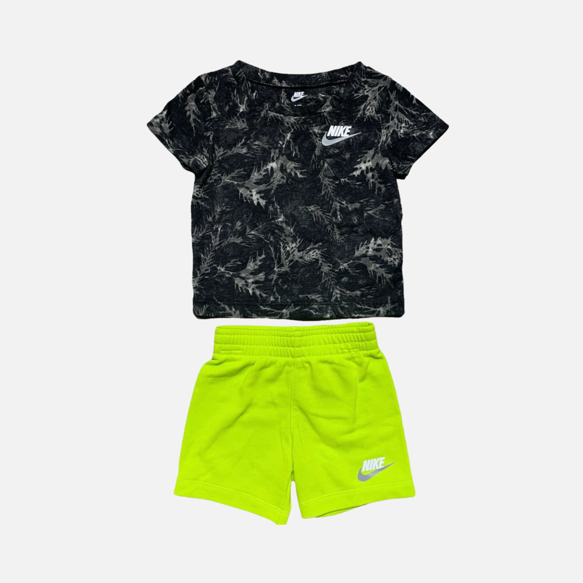Nike Baby T-shirt/Shorts Set - Black/Green