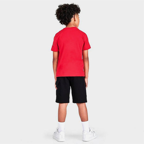 Completo maglietta/pantaloncini Nike Kids - Rosso/Nero/Bianco - Footkorner