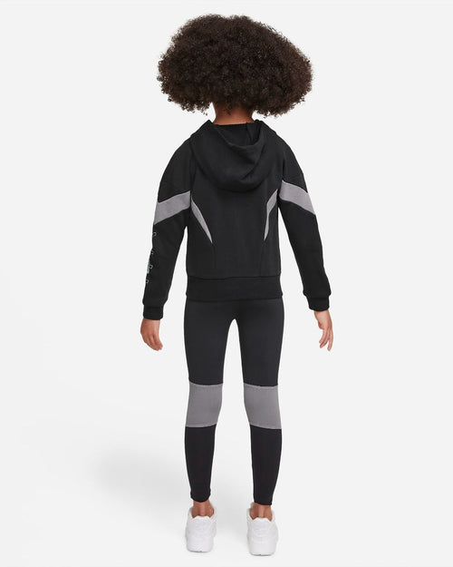 Ensemble Veste Capuche/Legging Nike sportswear Enfant Fille - Noir/Gris - Footkorner