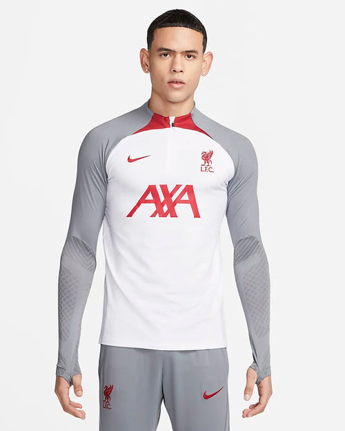 Liverpool-Trainingsoberteil 2022/2023 – Weiß/Grau/Rot - Footkorner
