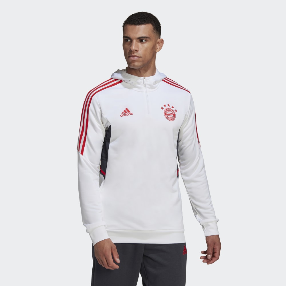 Sweat capuche Bayern Munich 2022/2023 - Blanc/Rouge/Noir