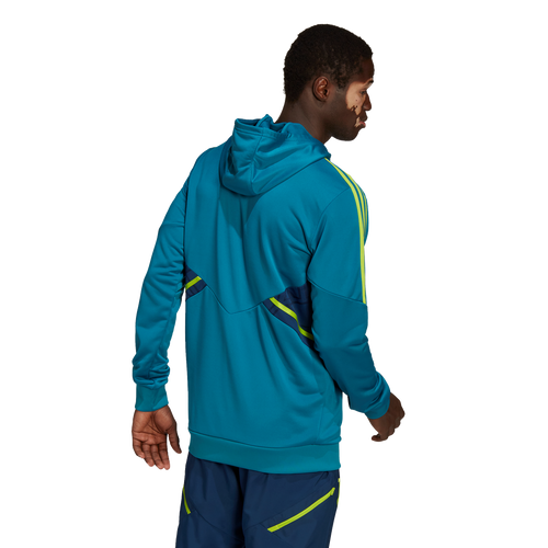Haut d'entrainement à capuche Juventus - Bleu/Vert - Footkorner