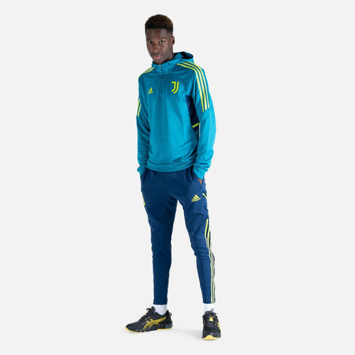 Haut d'entrainement à capuche Juventus - Bleu/Vert - Footkorner