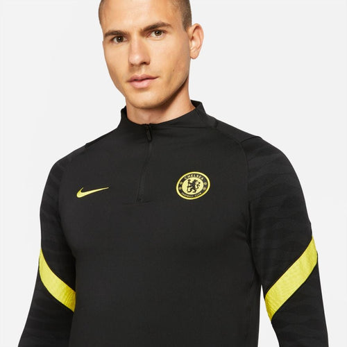 Maglia da allenamento Chelsea Strike Drill - Nero/Giallo - Footkorner