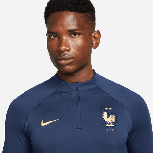 Haut d'entrainement Equipe de France 2022 - Bleu/Doré - Footkorner