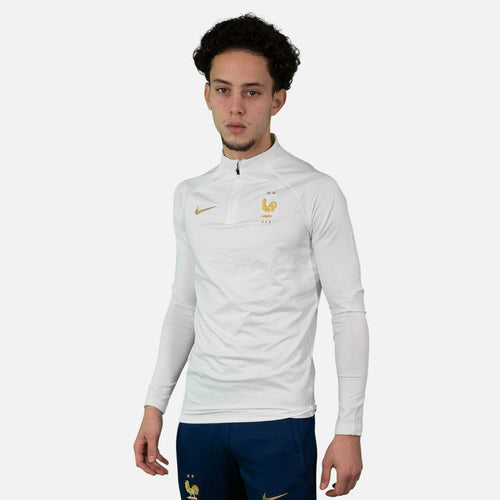 Maglia da allenamento della nazionale francese - Bianco/Oro - Footkorner