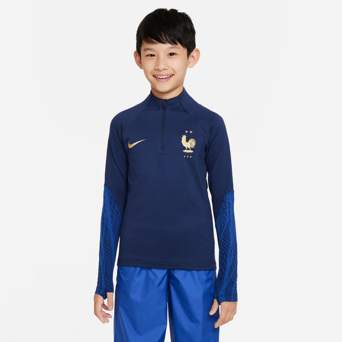 FootkornerMaglia allenamento Junior Team Francese 2022 - Blu/Oro
