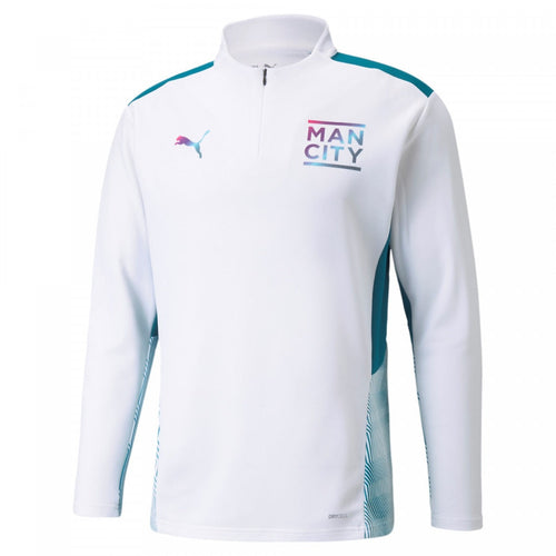 Maglia Allenamento Manchester City 2021/2022 - Bianca/Blu - Footkorner
