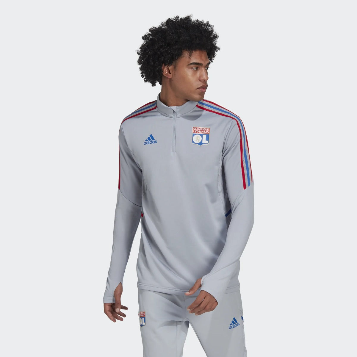 FootkornerCamiseta de entrenamiento OL 2022/2023 - Gris/Azul/Rojo
