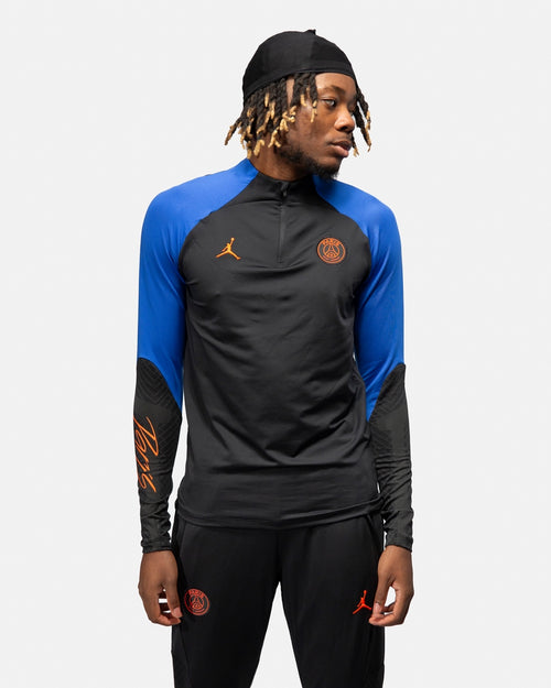 Haut d'entrainement PSG Strike - Noir/Bleu/Rouge - Footkorner