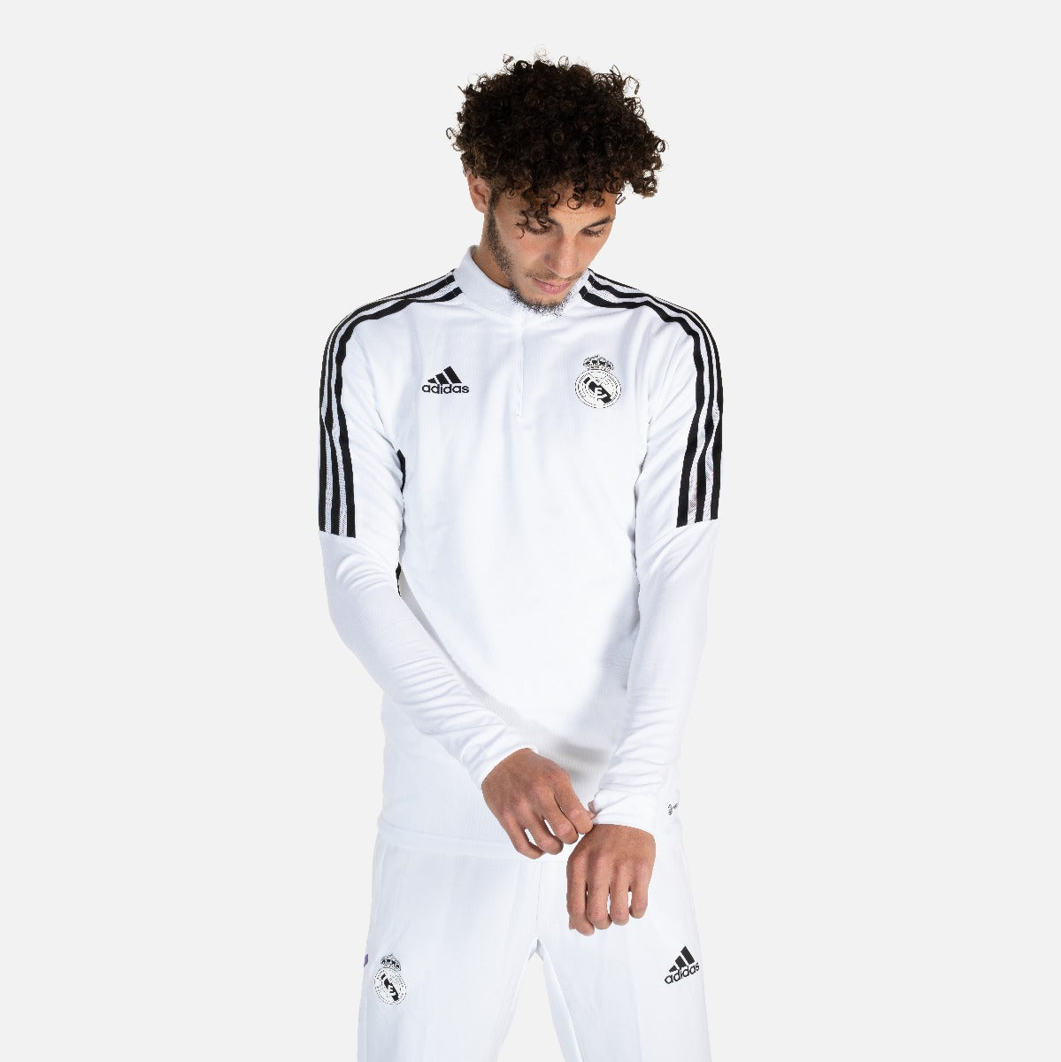 Haut d'entrainement Real Madrid Condivo 2022/2023 - Blanc/Noir/Violet