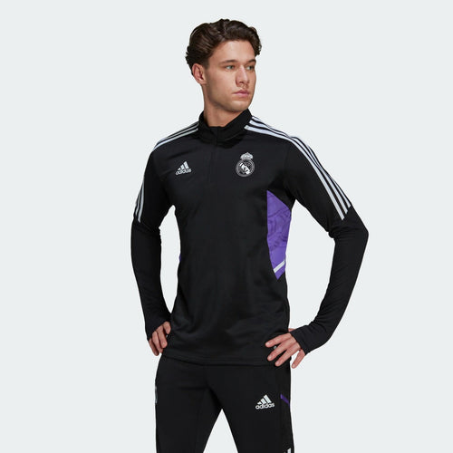 Real Madrid Condivo 2022/2023 training top - Black/Purple/White - Footkorner