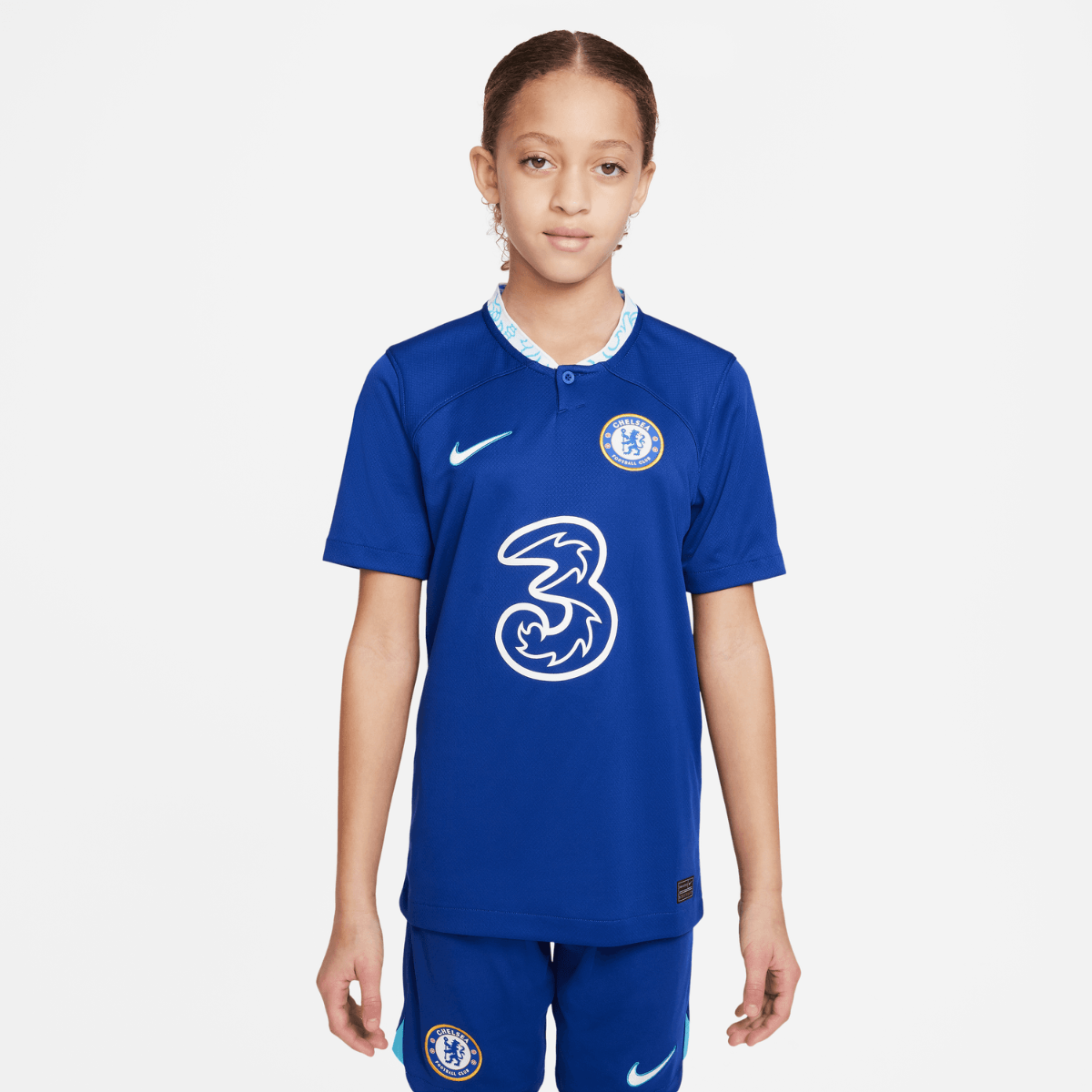 Camiseta primera equipación júnior Chelsea FC 2022/2023 - Azul/Blanco/Amarillo
