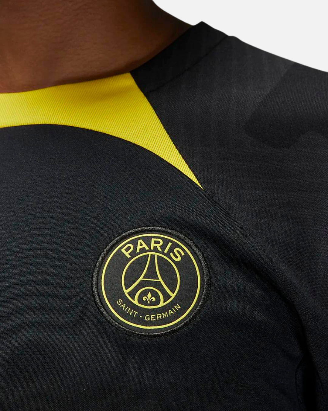FootkornerPSG Strike Trainingsshirt 2022/2023 – Schwarz/Gelb