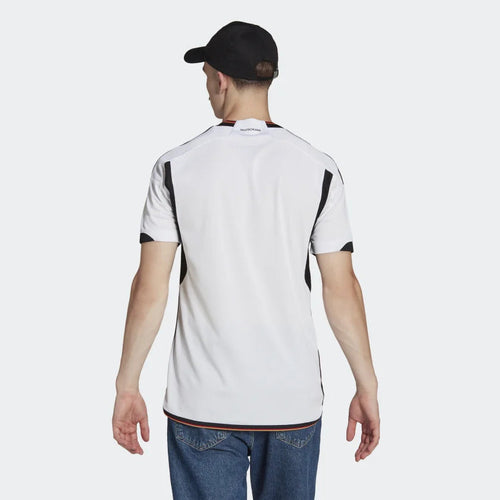 Camiseta de la equipación local de Alemania 2022 - Negro/Blanco/Dorado - Footkorner