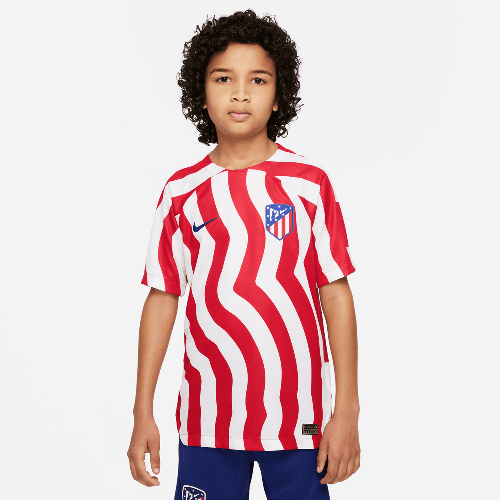 Atletico Madrid Junior Home Shirt 2022/2023 - White/Red