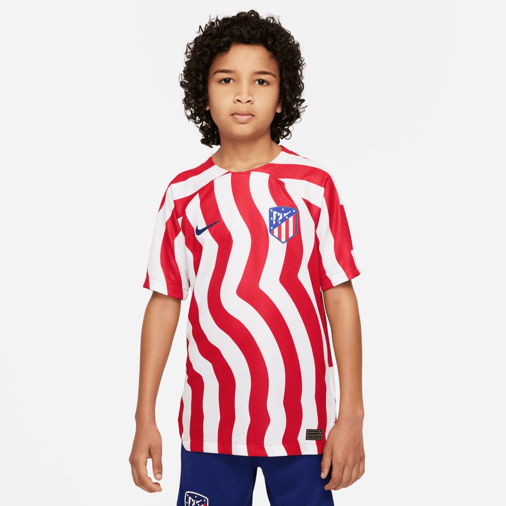 Atletico Madrid Junior Heimtrikot 2022/2023 – Weiß/Rot