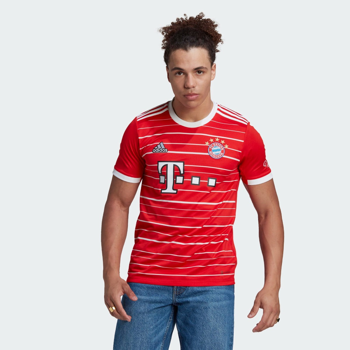 FootkornerCamiseta local Bayern Munich 2022/2023 - Rojo/Blanco