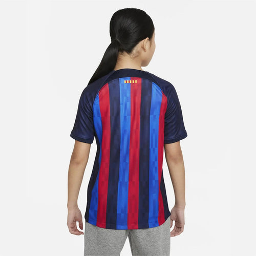 Maillot Domicile FC Barcelone Junior  - Bleu/Rouge - Footkorner