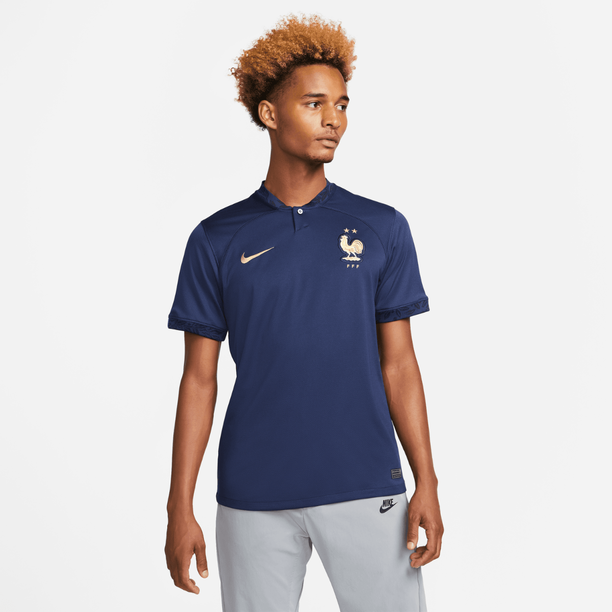 Camiseta de la equipación local de Francia 2022 - Azul/Dorado
