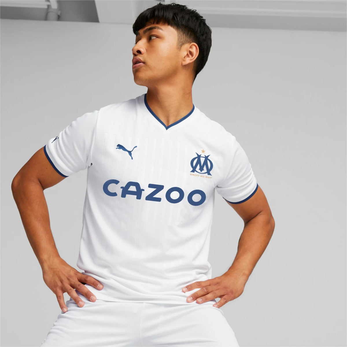 FootkornerMaglia Replica Home OM 2022/2023 - Bianca/Blu