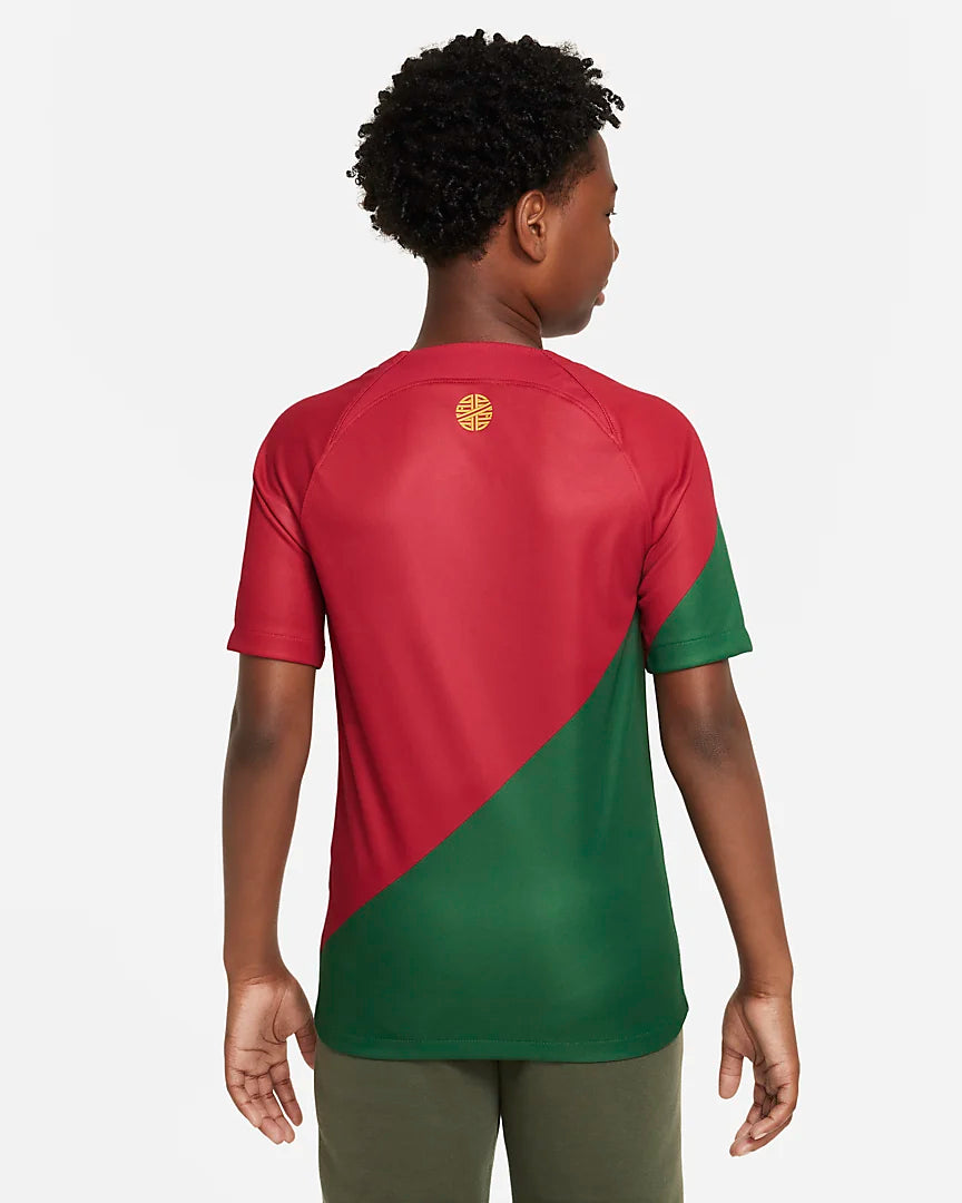 Maillot Domicile Portugal Junior 2022 - Rouge/Vert