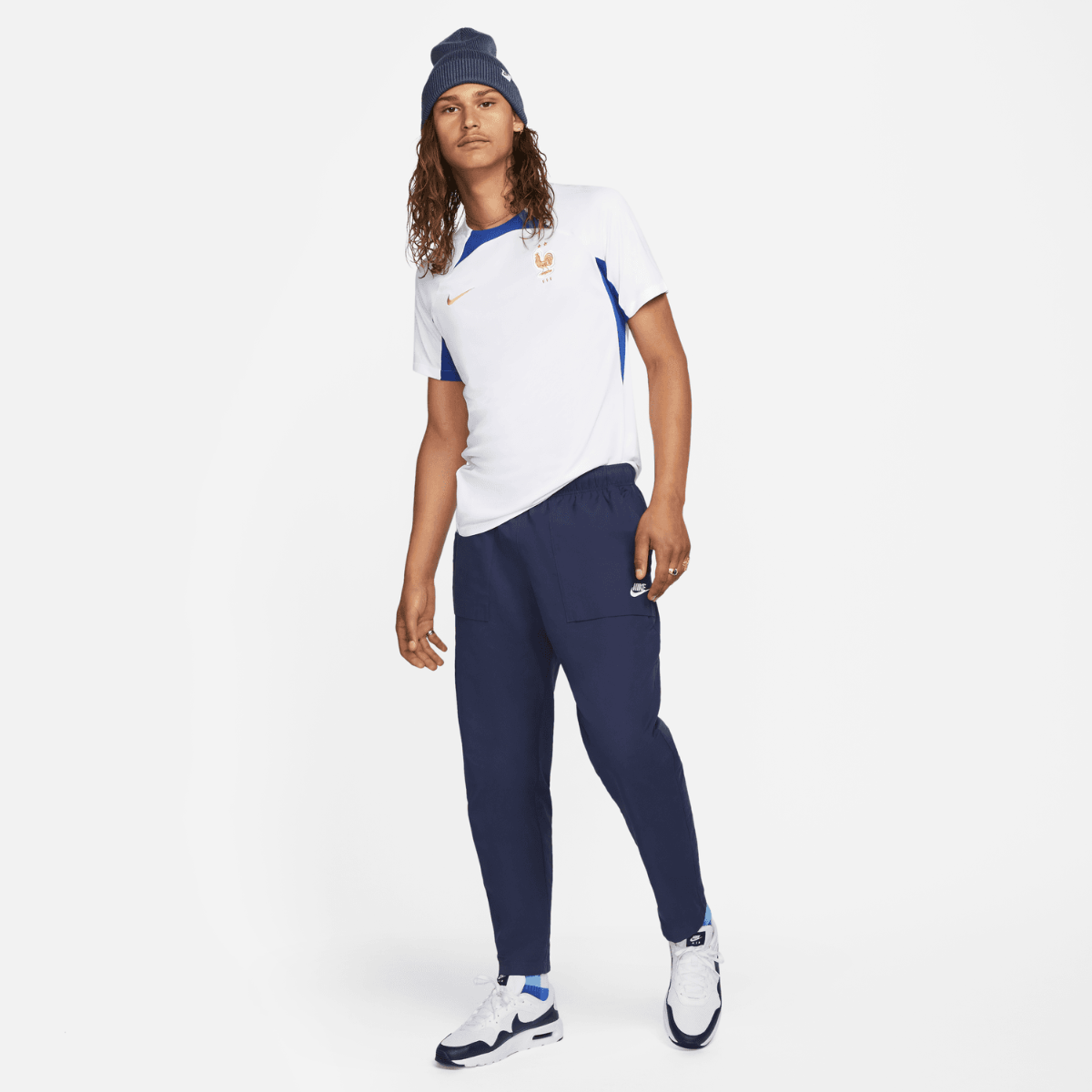 FootkornerFrance 2022 Training Shirt - White/Blue/Gold