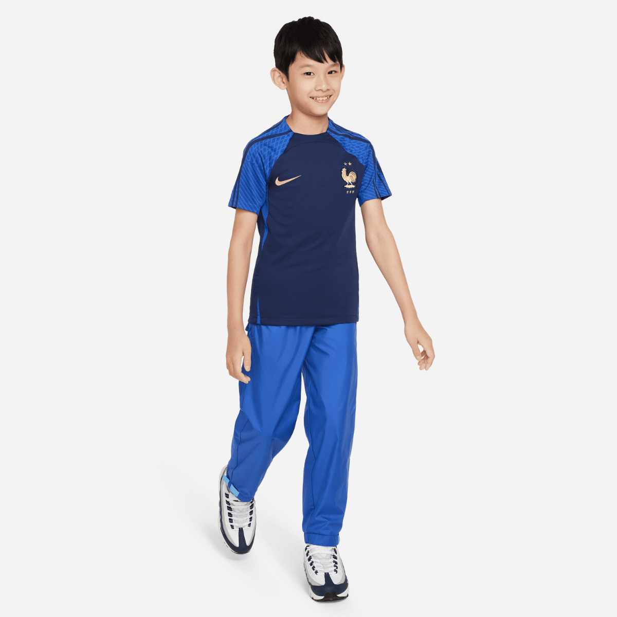 FootkornerCamiseta de entrenamiento equipo francés junior 2022 - Azul/Oro