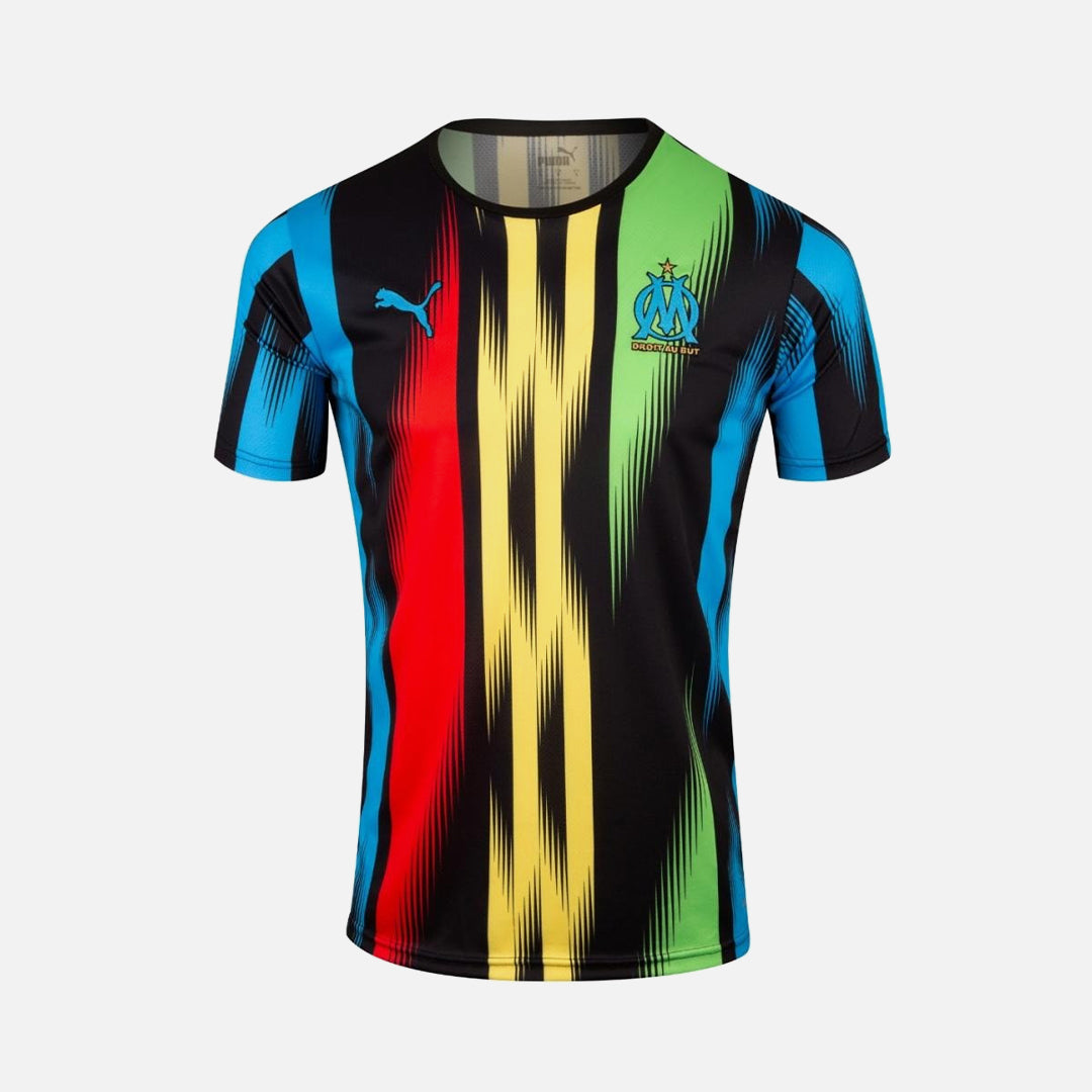 FootkornerOM X Africa Patterns training shirt 2022/2023 - Black/Yellow/Blue